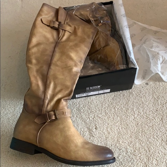 Tall tan women’s boots size 10 - Picture 1 of 3